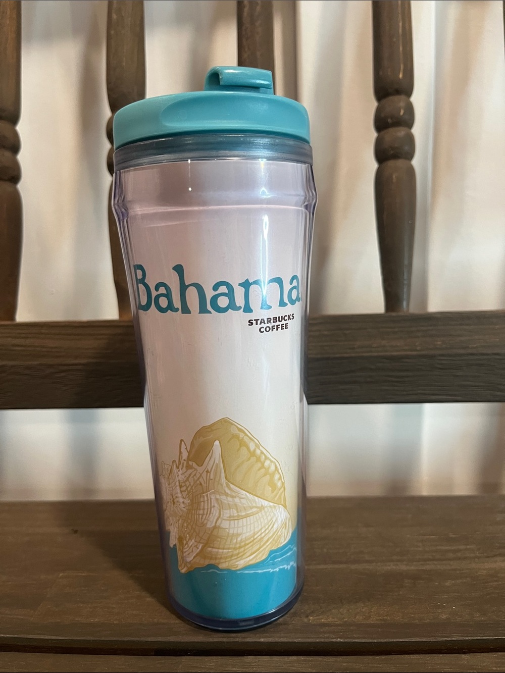 2004 Starbucks Teal Bahamas Travel Tumbler